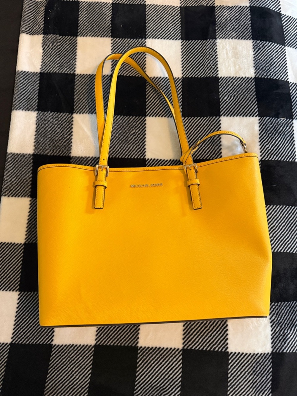 Michael Kors Bright Yellow Leather Tote